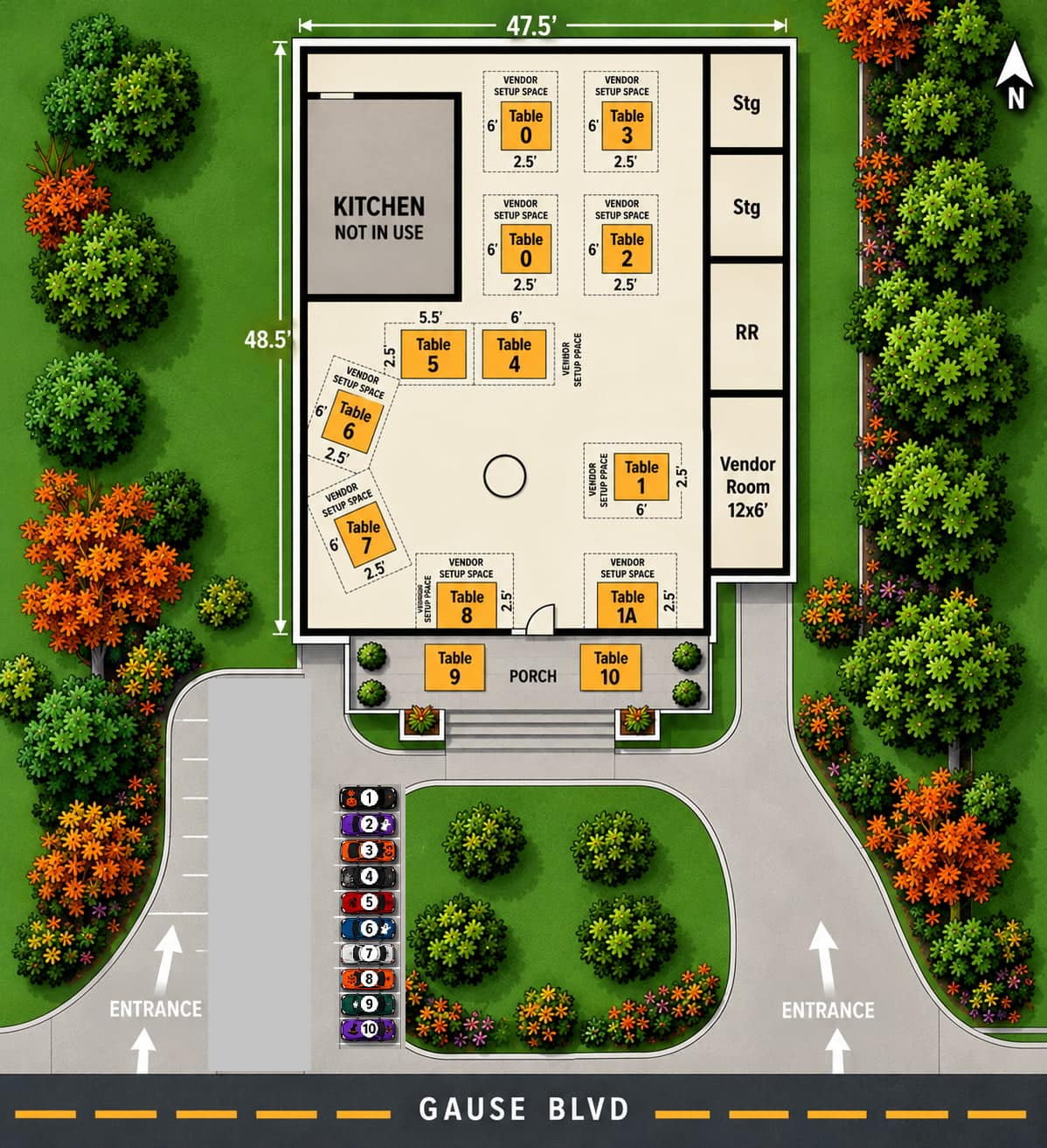Trunk or Treat Layout